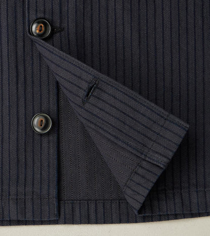 Midway - Japanese Herringbone Dobby - Navy & Indigo