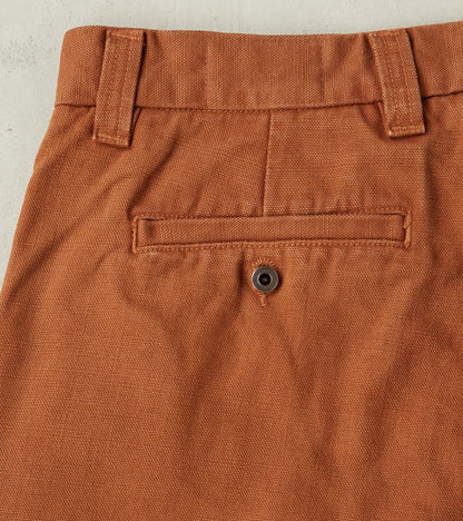 Deck Pant - 14oz Japanese Military Canvas - Rust