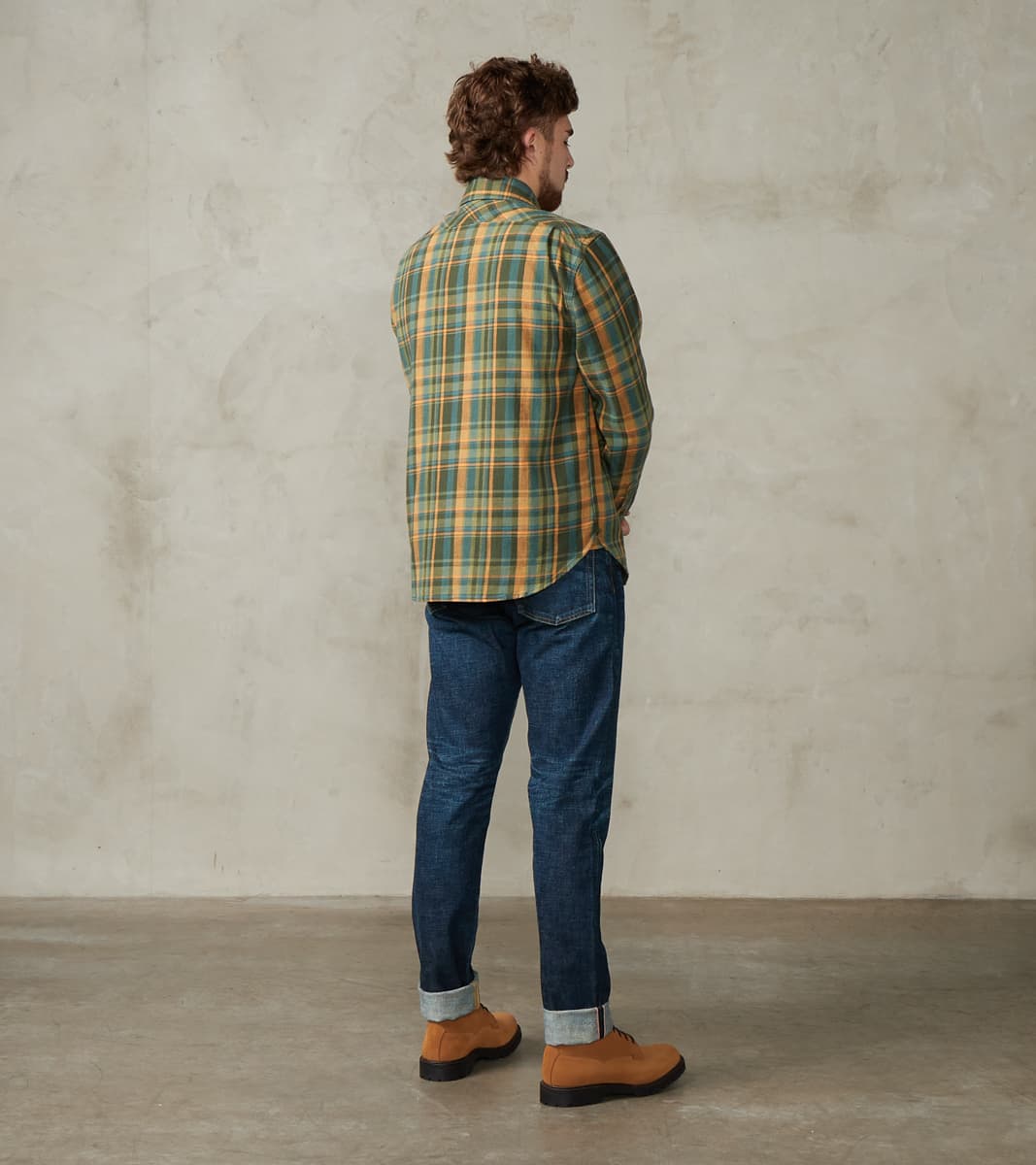 Wells - Japanese Flannel - Evergreen Plaid