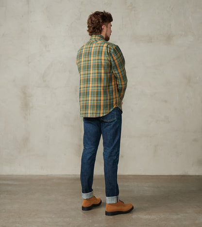 Wells - Japanese Flannel - Evergreen Plaid