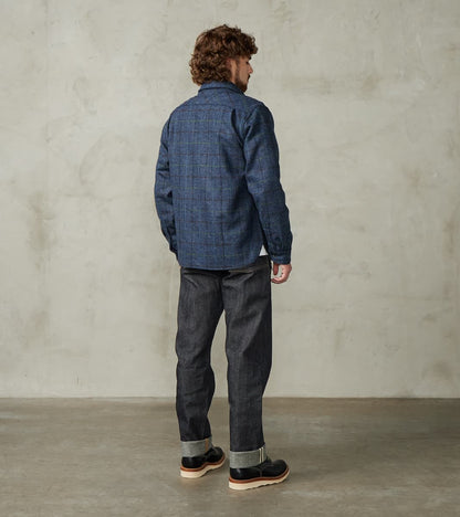 Benson - Abraham Moon® Shetland Estate Tweed - Navy Check