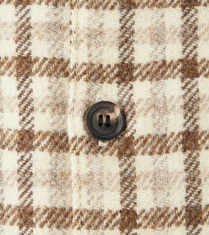 Benson - Lovat® Sonsie Tweed Large Gunclub Check - Undyed Ecru