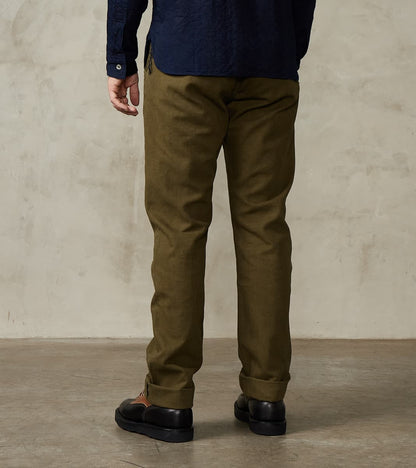 Workers Chino - 14oz Japanese Military Slub Canvas - Army Green