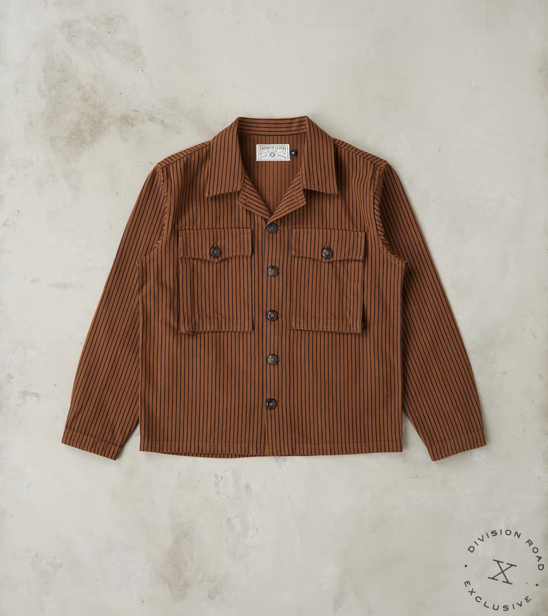 Freenote Cloth x Division Road Midway - Japanese Herringbone Dobby - Brown & Indi…