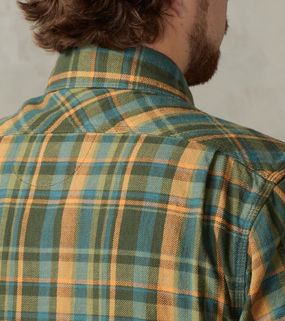 Wells - Japanese Flannel - Evergreen Plaid