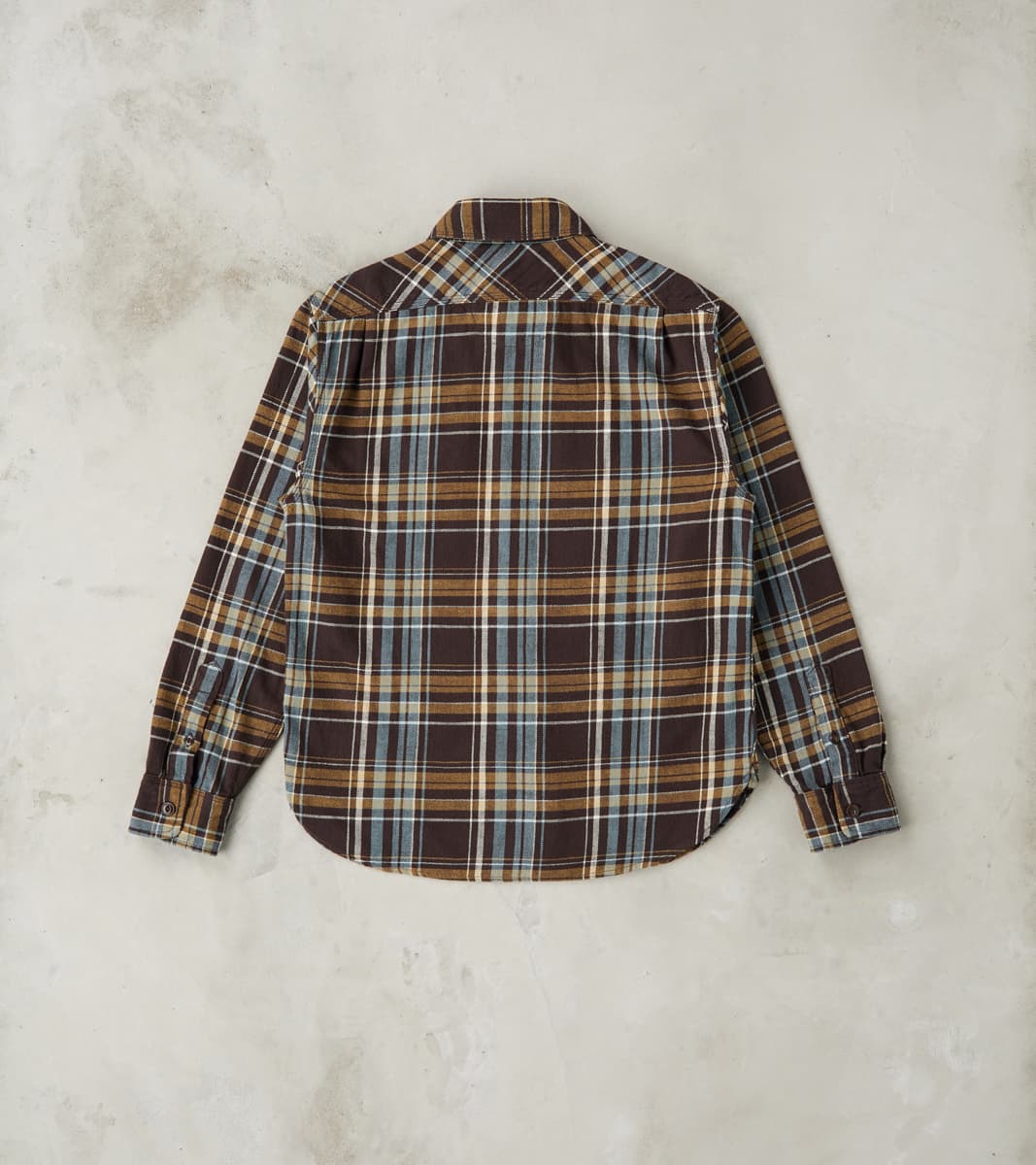 Wells - Japanese Flannel - Bark Plaid