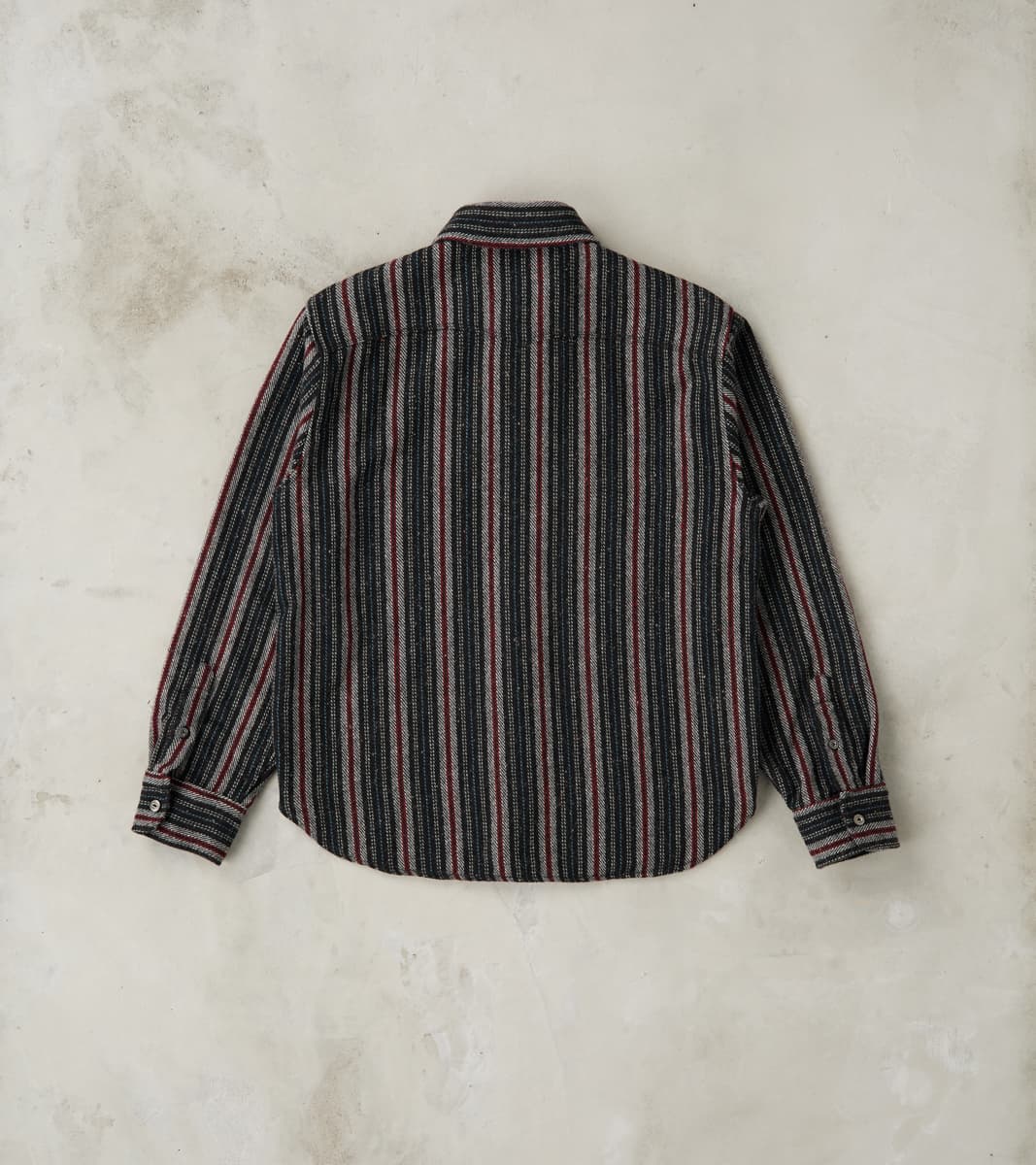 Bodie - Japanese Wool Blend Twill - Black Stripe