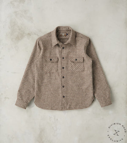 Freenote Cloth x Division Road Benson - Lovat® Sonsie Tweed Mini Houndstooth Chec…