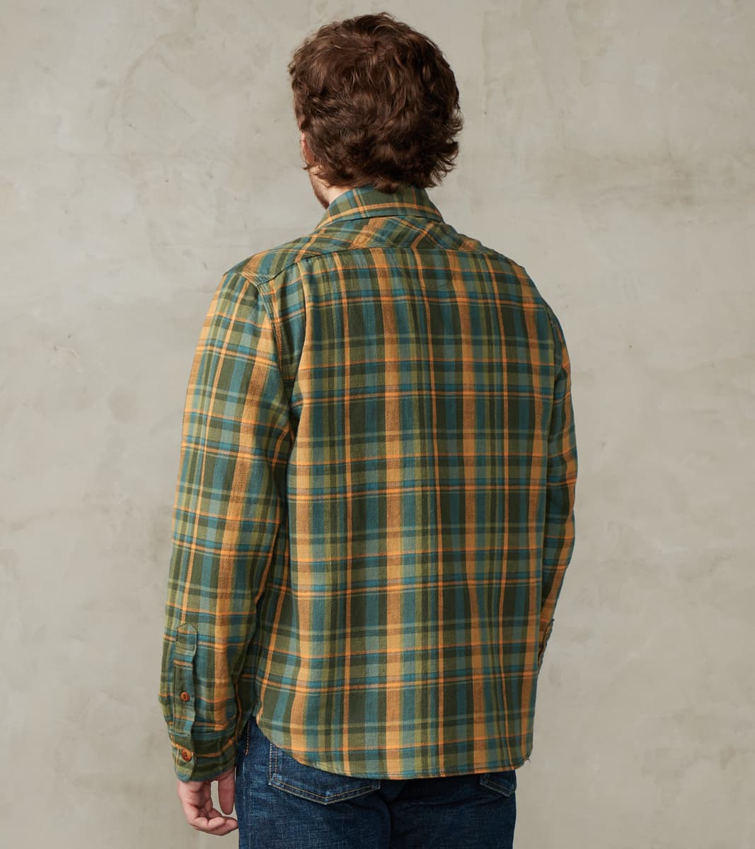 Wells - Japanese Flannel - Evergreen Plaid