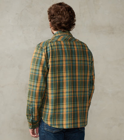 Wells - Japanese Flannel - Evergreen Plaid