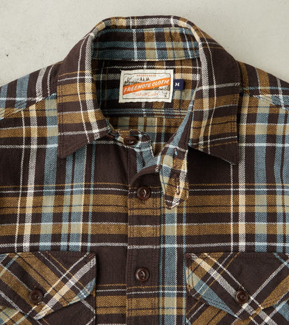 Wells - Japanese Flannel - Bark Plaid