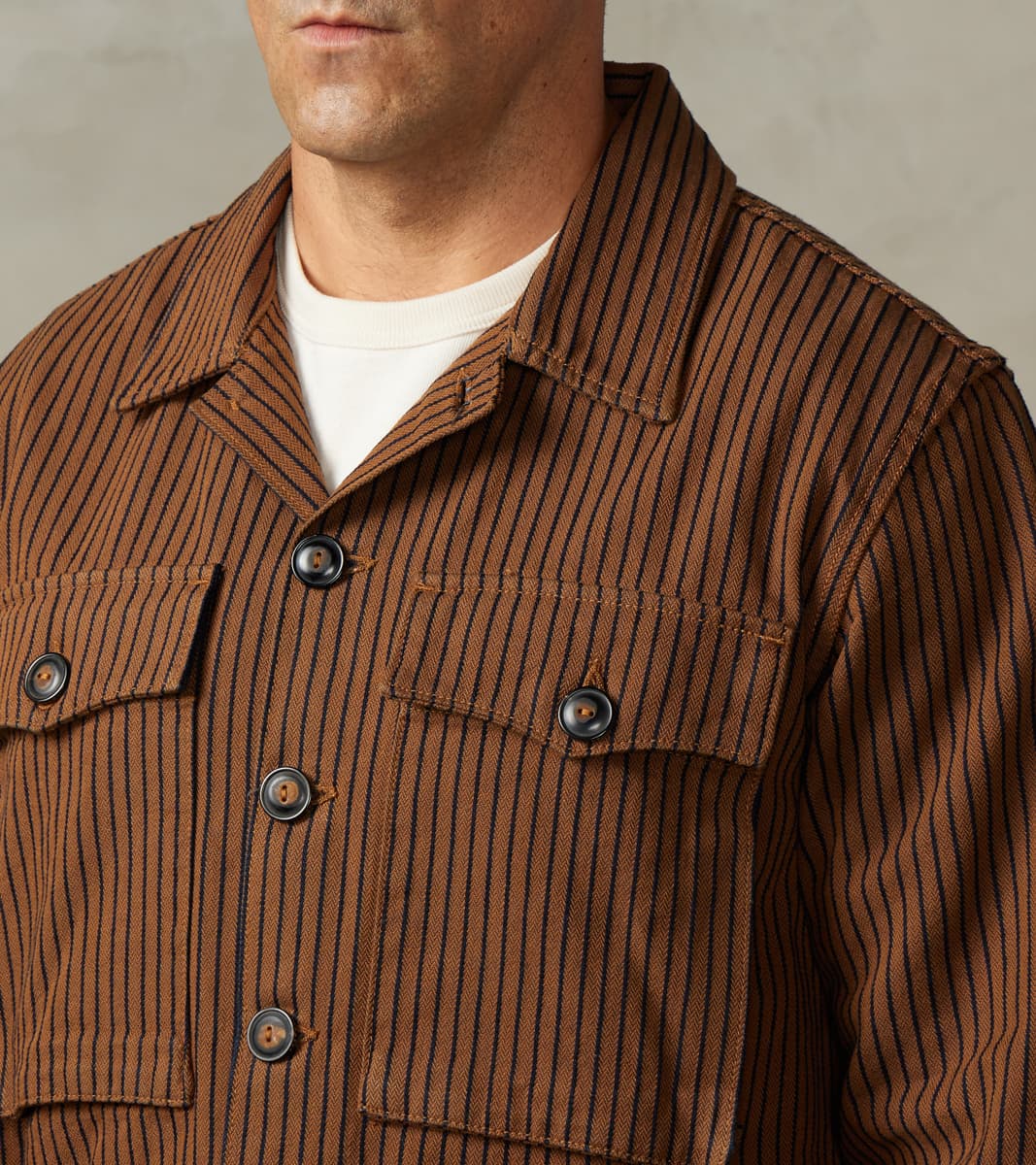 Freenote Cloth x DR Midway - Japanese Herringbone Dobby - Brown