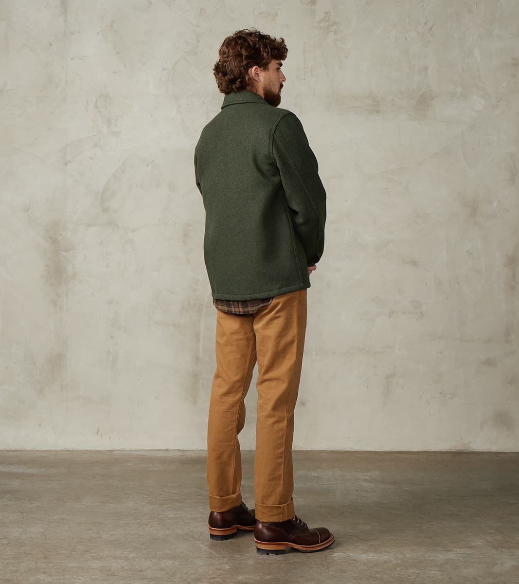 Midway - Japanese Melton Wool - Olive