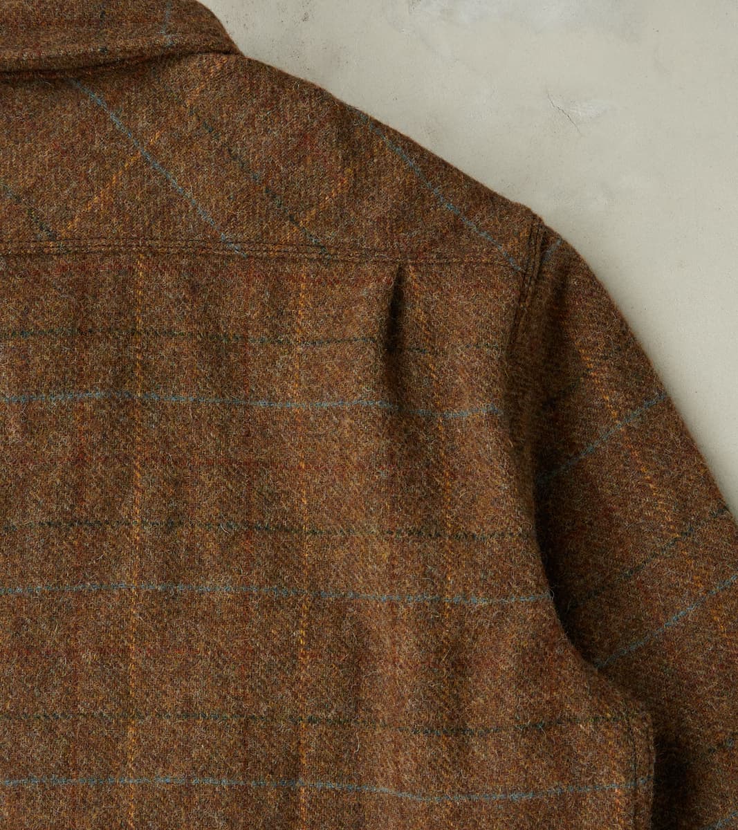 Benson - Abraham Moon® Shetland Estate Tweed - Olive Check