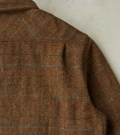 Benson - Abraham Moon® Shetland Estate Tweed - Olive Check