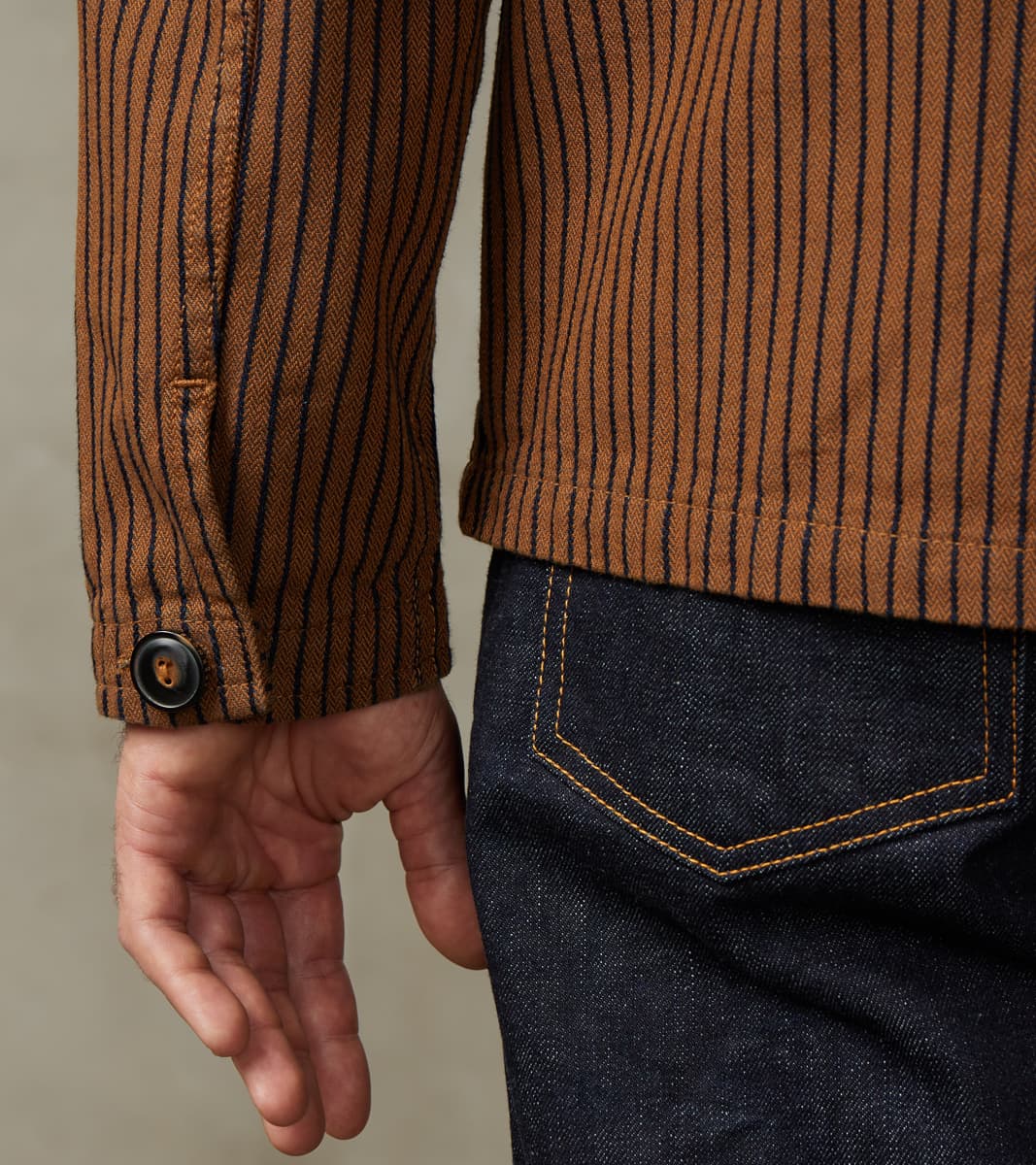 Freenote Cloth x DR Midway - Japanese Herringbone Dobby - Brown