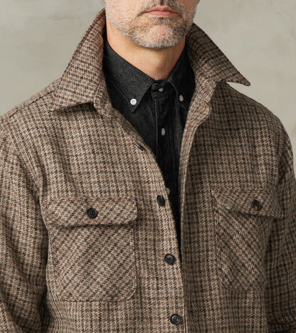 Benson - Lovat® Sonsie Tweed Mini Houndstooth Check - Undyed Charcoal