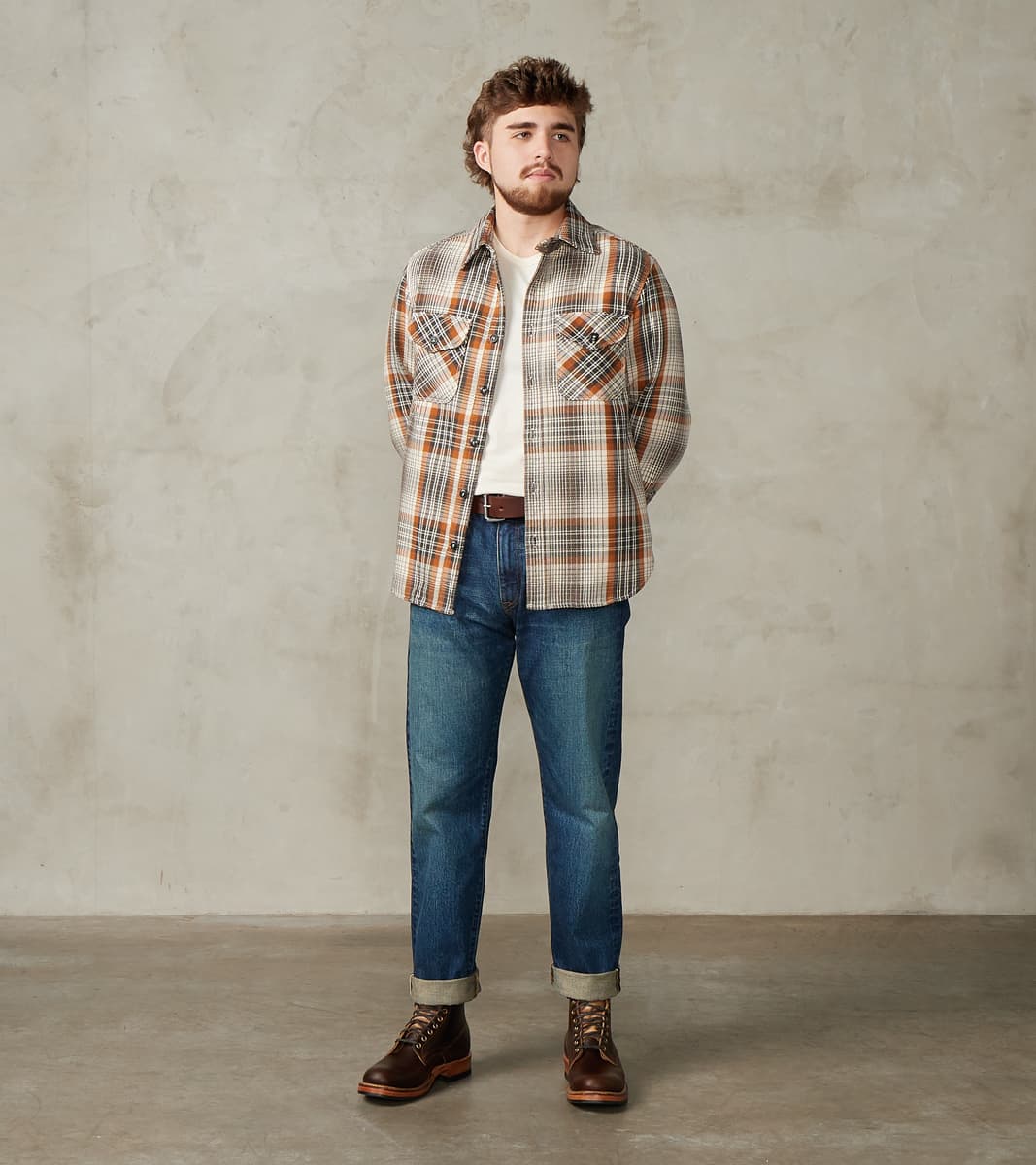 Wells - Japanese Flannel - Golden Pheasant Check