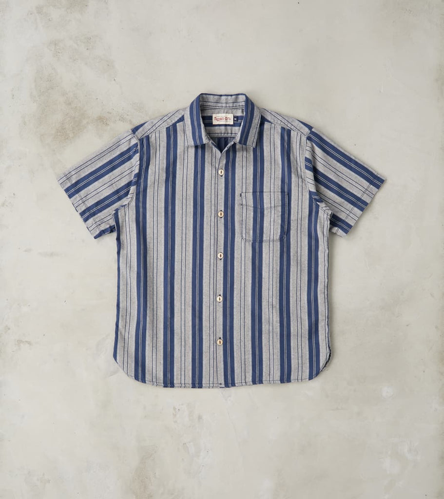 Freenote Cloth Hawaiian - Japanese Twill - Mariner Stripe