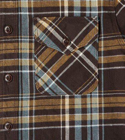 Wells - Japanese Flannel - Bark Plaid