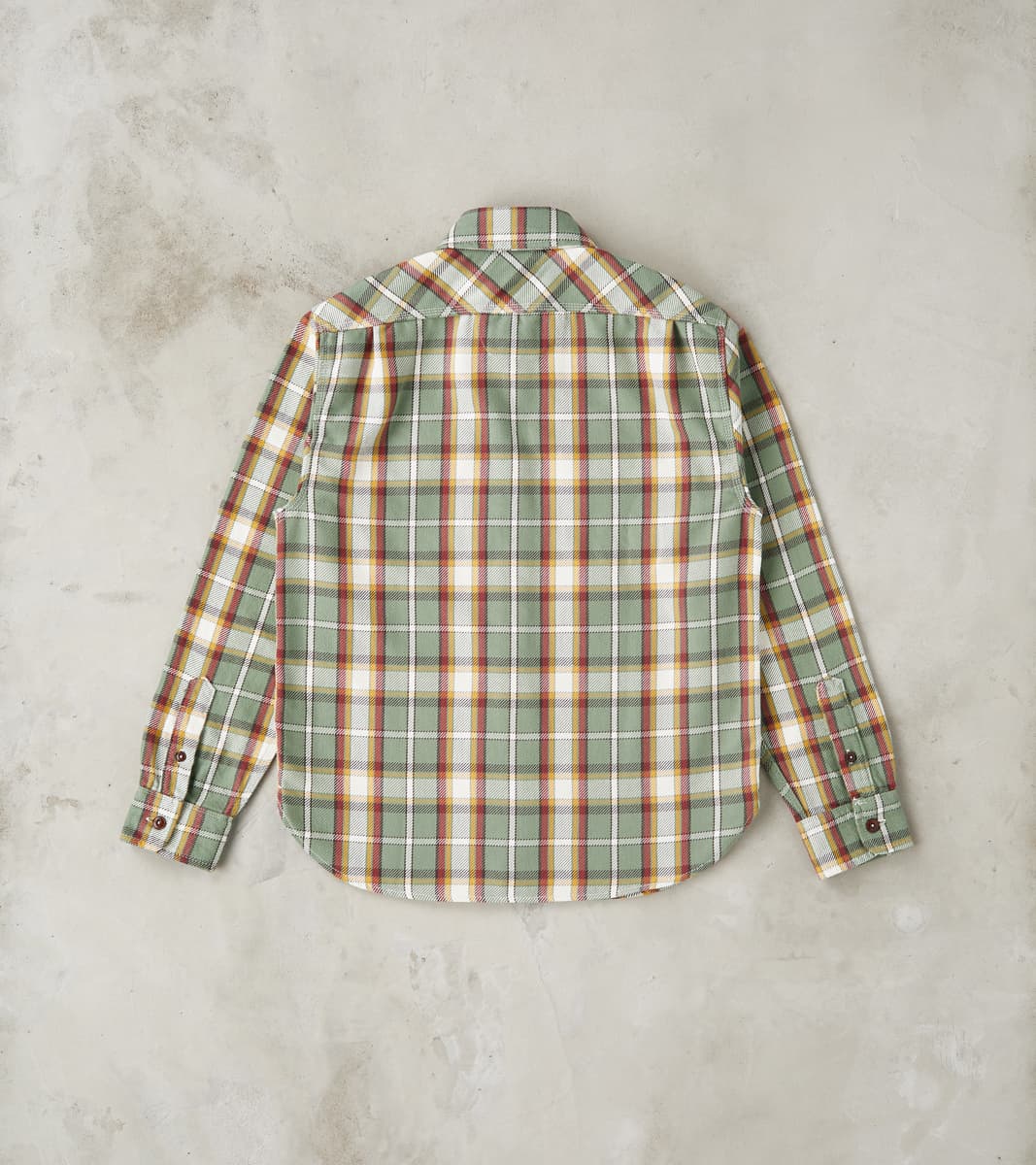 Freenote Cloth Wells - Japanese Twill - Aloe Green Plaid