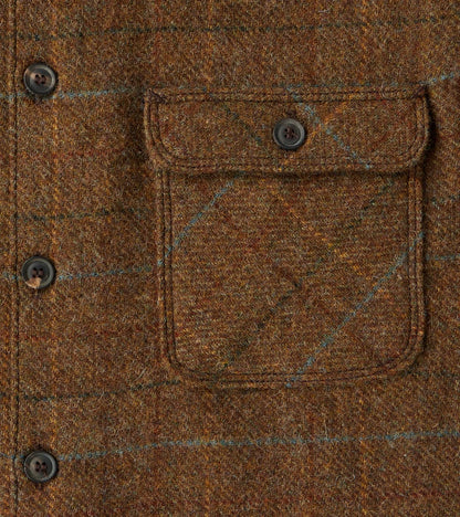 Benson - Abraham Moon® Shetland Estate Tweed - Olive Check