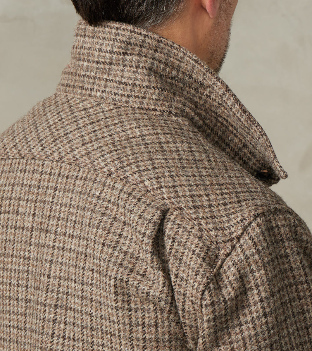 Benson - Lovat® Sonsie Tweed Mini Houndstooth Check - Undyed Charcoal