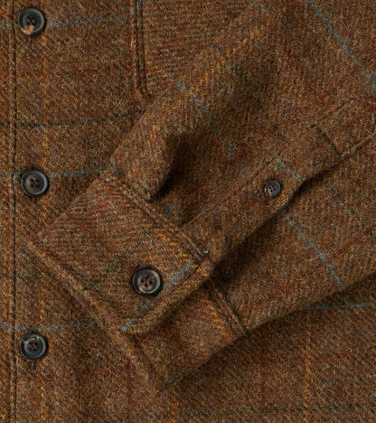 Benson - Abraham Moon® Shetland Estate Tweed - Olive Check