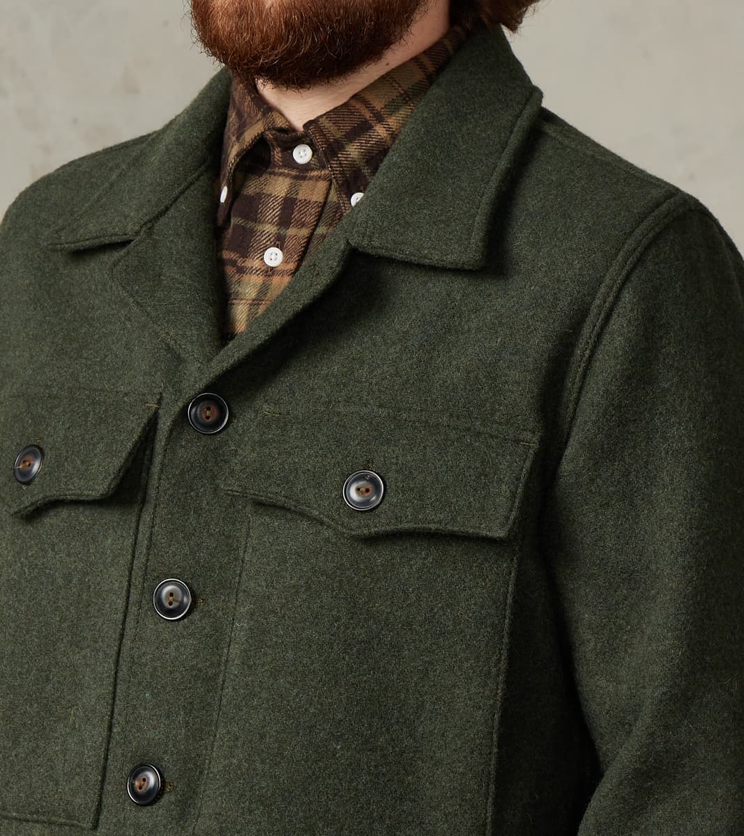 Midway - Japanese Melton Wool - Olive