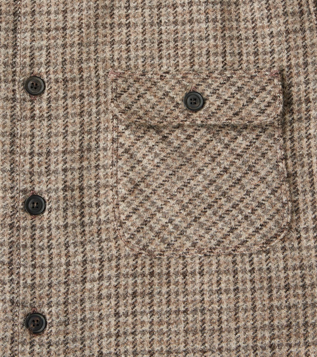 Benson - Lovat® Sonsie Tweed Mini Houndstooth Check - Undyed Charcoal