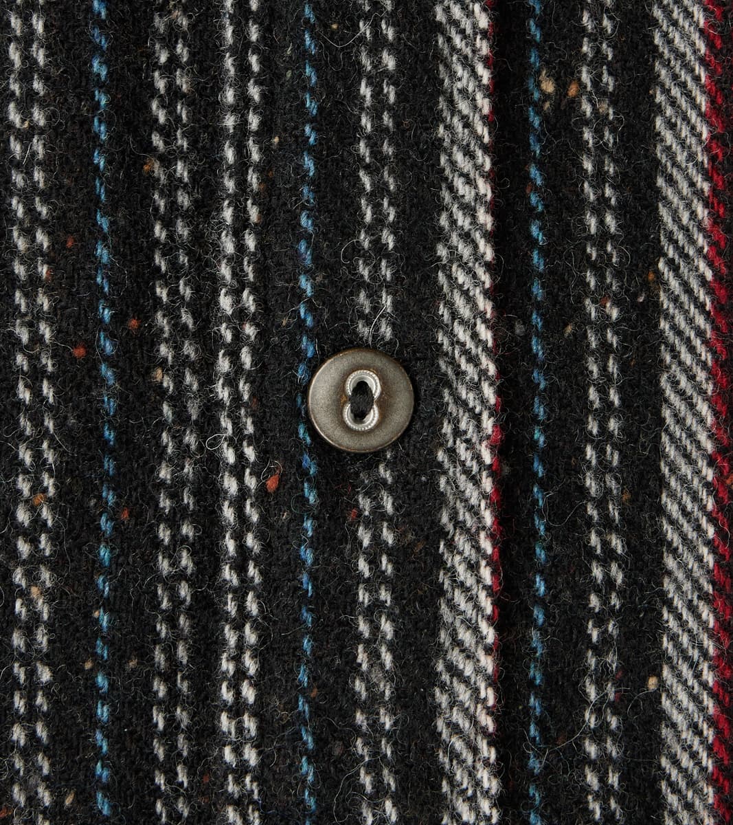 Bodie - Japanese Wool Blend Twill - Black Stripe