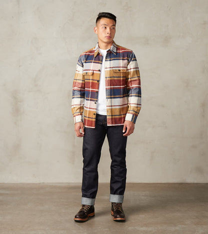 Freenote Cloth Benson - Japanese Heavyweight Flannel - Gold Plaid