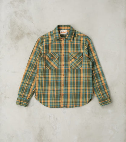 Freenote Cloth Wells - Japanese Flannel - Evergreen Plaid