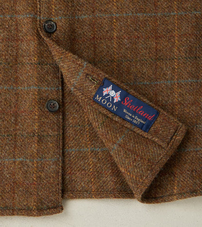 Benson - Abraham Moon® Shetland Estate Tweed - Olive Check