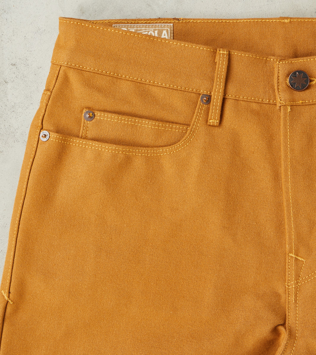 Portola - Classic Tapered - 15oz Selvedge Bronze Duck Canvas