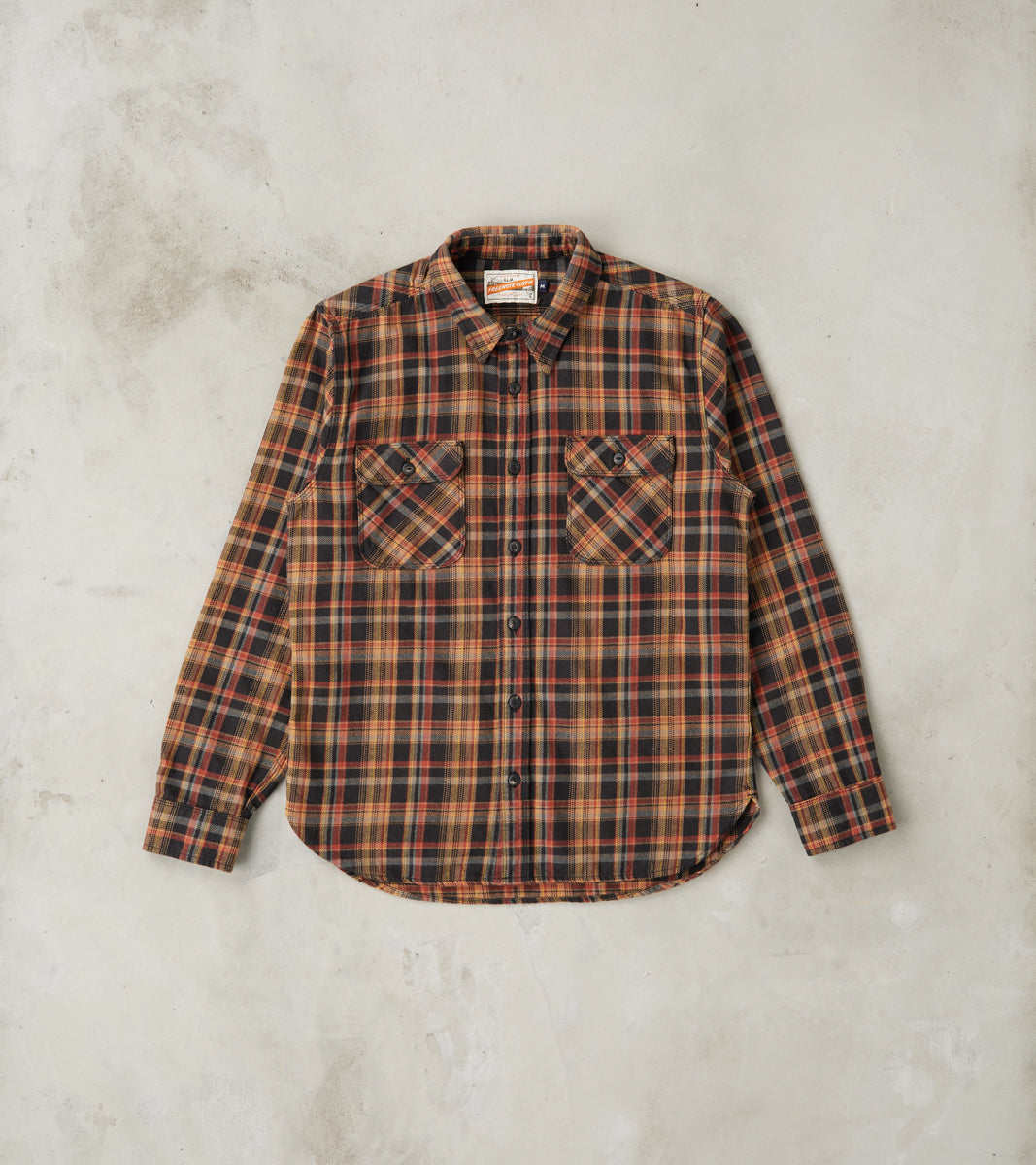 Freenote Cloth Jepson - Japanese Flannel - Black Plaid