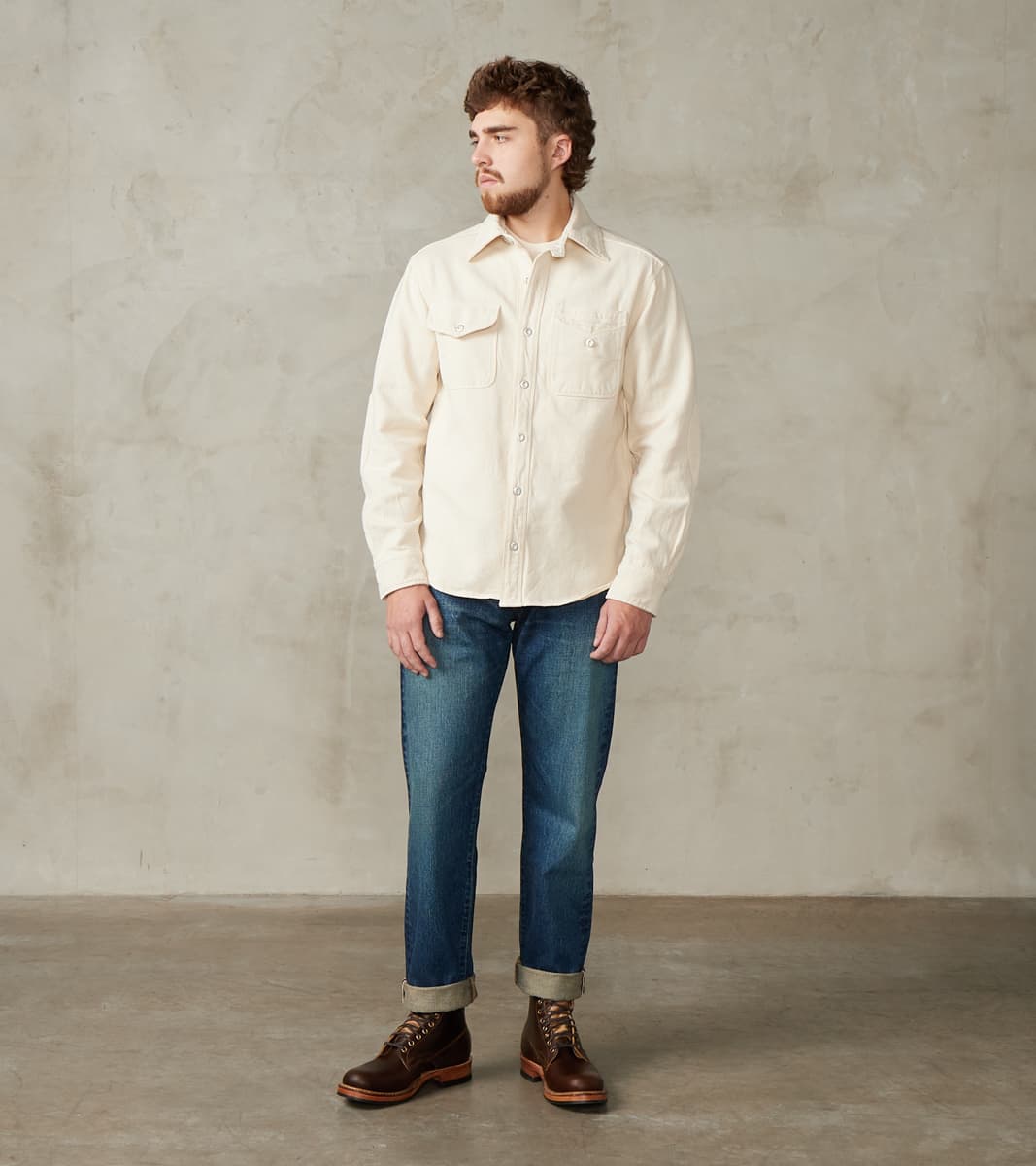 Freenote Cloth Lambert - USA Undyed Canvas - Natural