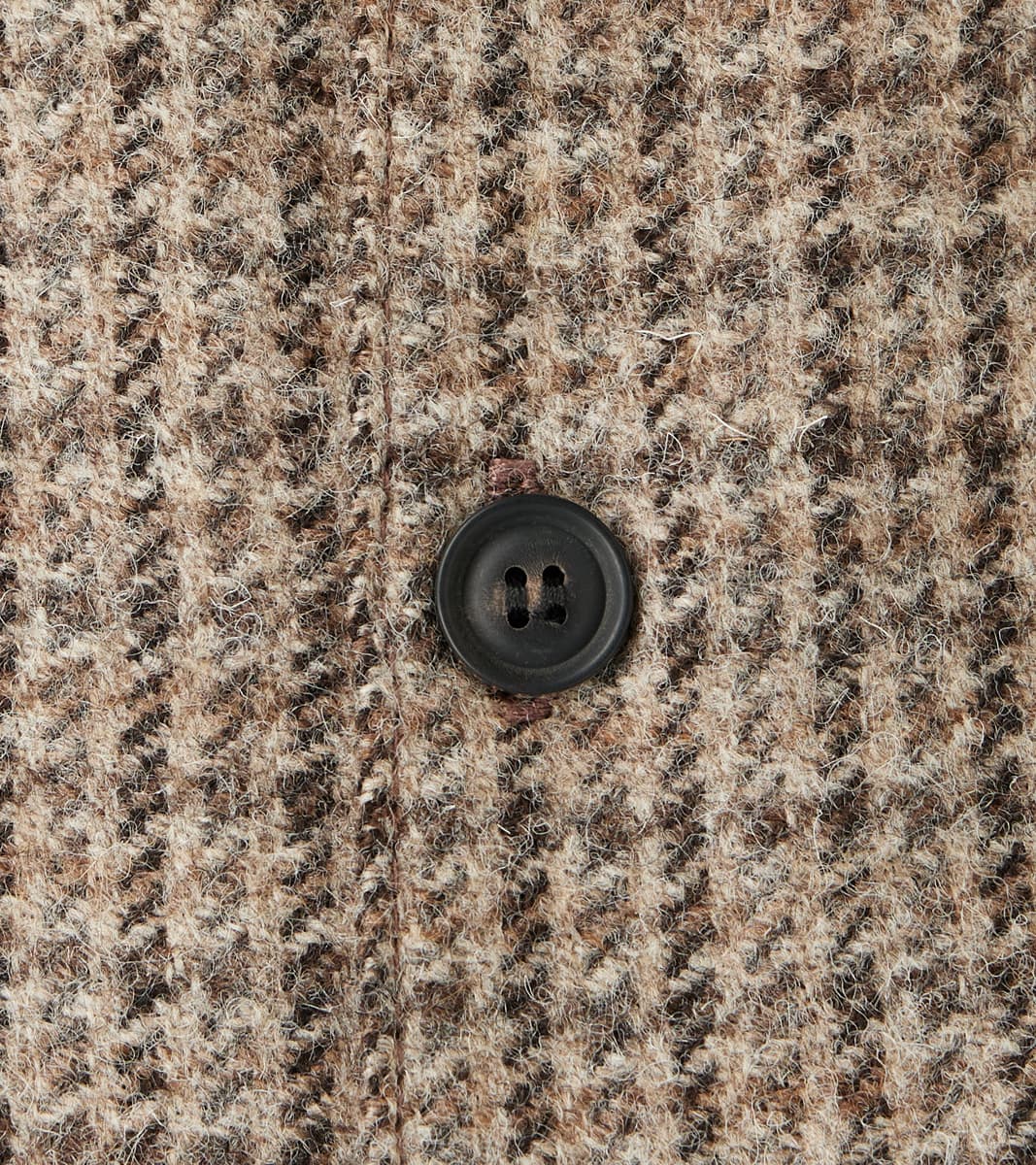 Benson - Lovat® Sonsie Tweed Mini Houndstooth Check - Undyed Charcoal