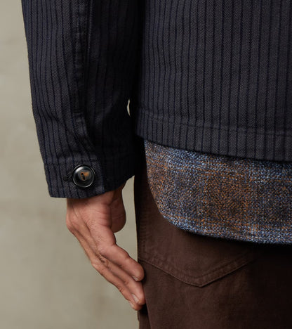 Midway - Japanese Herringbone Dobby - Navy & Indigo