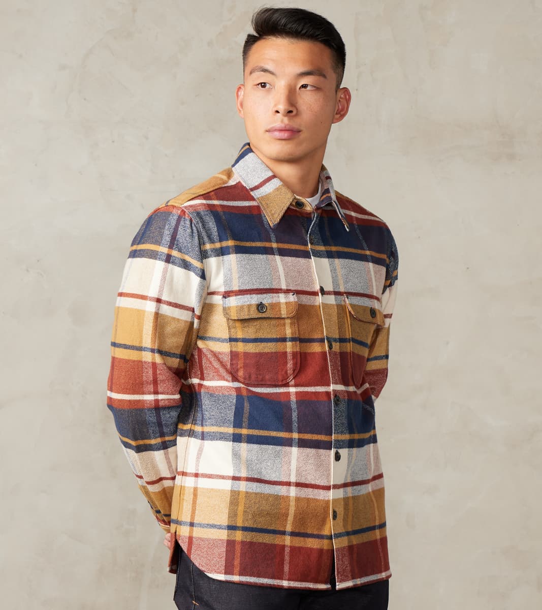 Benson - Japanese Heavyweight Flannel - Gold Plaid