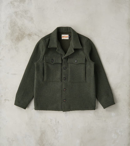 Freenote Cloth Midway - Japanese Melton Wool - Olive