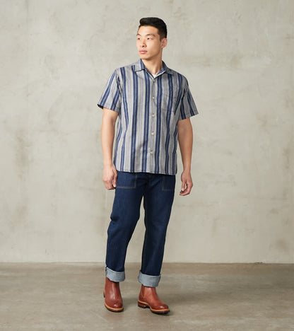 Hawaiian - Japanese Twill - Mariner Stripe