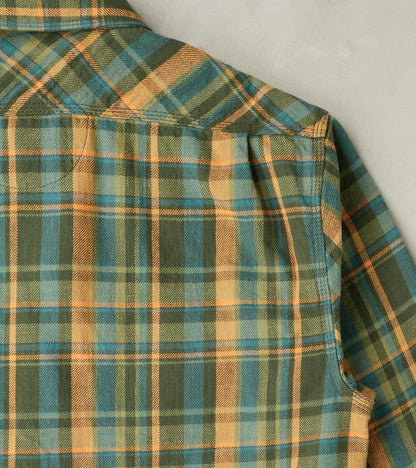 Wells - Japanese Flannel - Evergreen Plaid