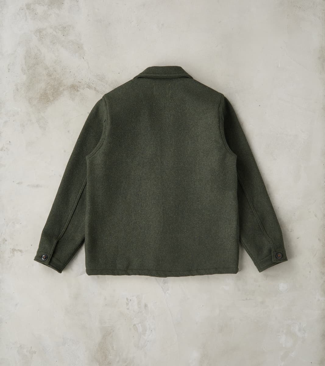 Freenote Cloth Midway - Japanese Melton Wool - Olive – Division