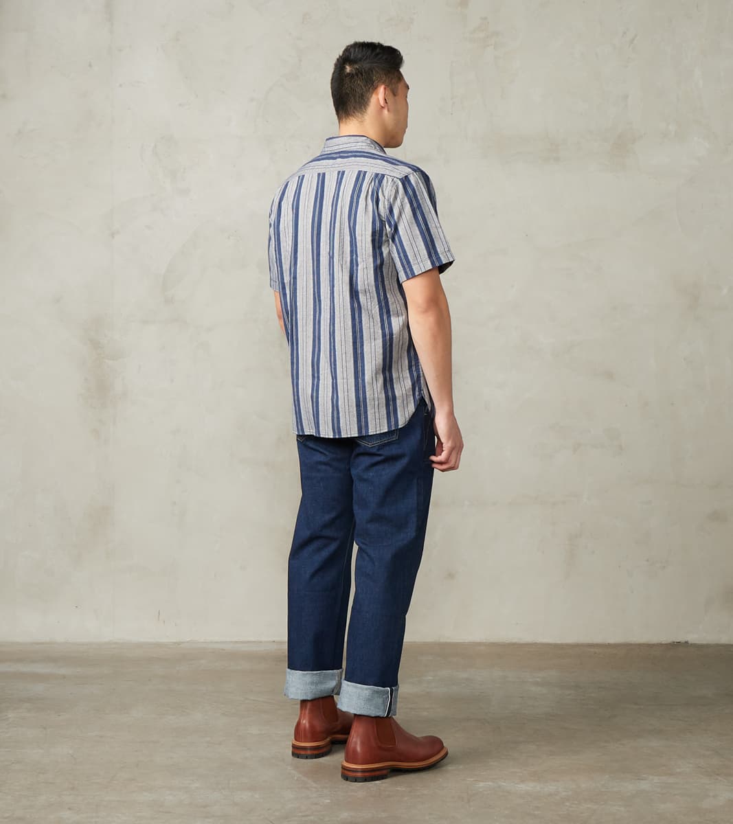 Hawaiian - Japanese Twill - Mariner Stripe