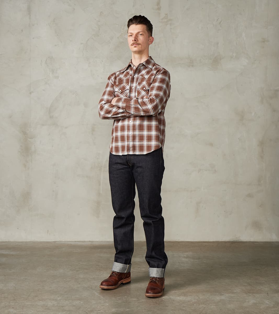 Freenote Cloth Western Scout - Archive Japanese Twill - Brown