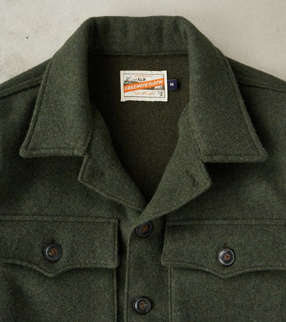 Midway - Japanese Melton Wool - Olive