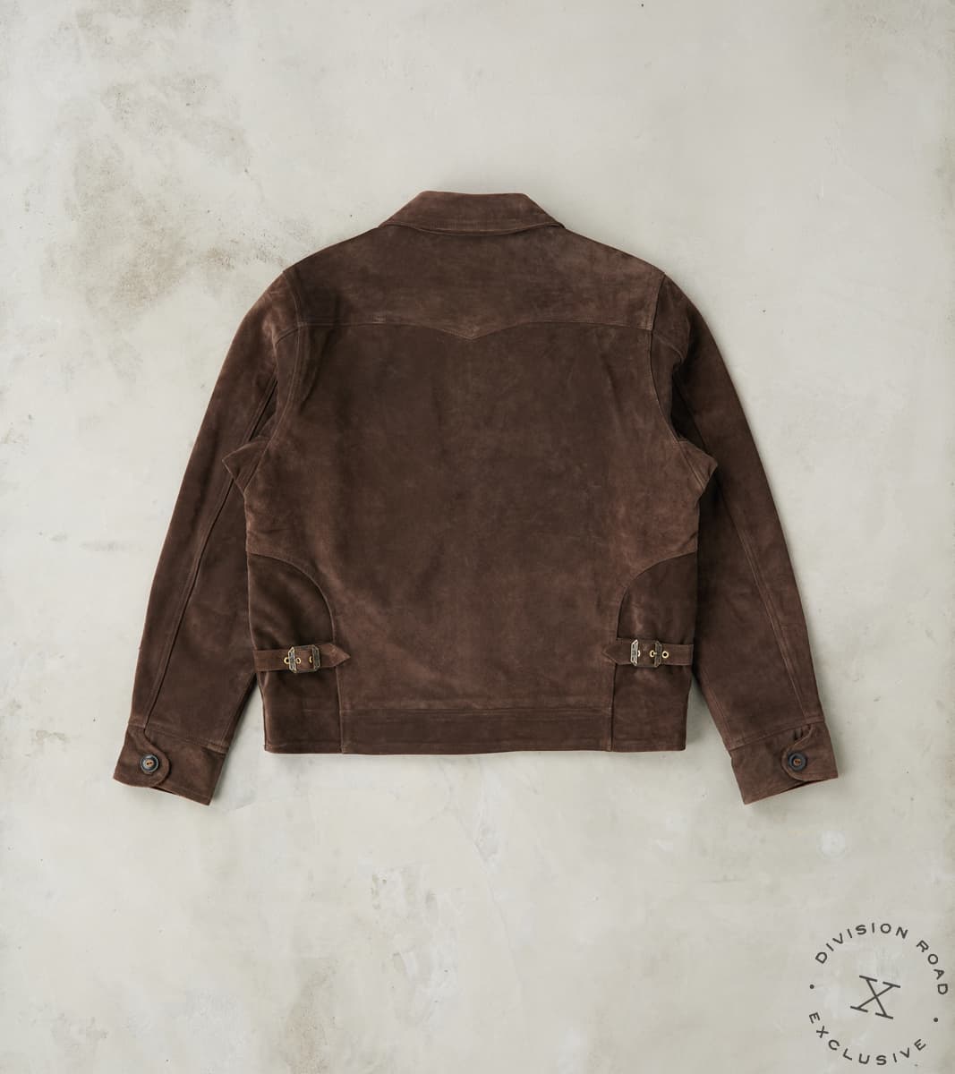 Alcorn Leather Jacket - Italian Calf Suede - Chocolate