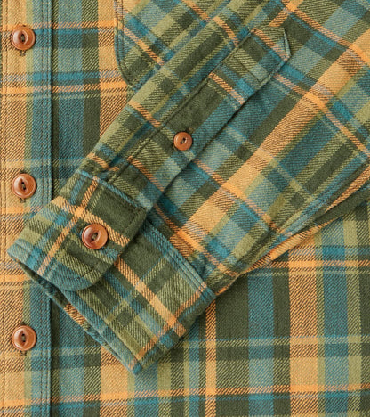 Wells - Japanese Flannel - Evergreen Plaid