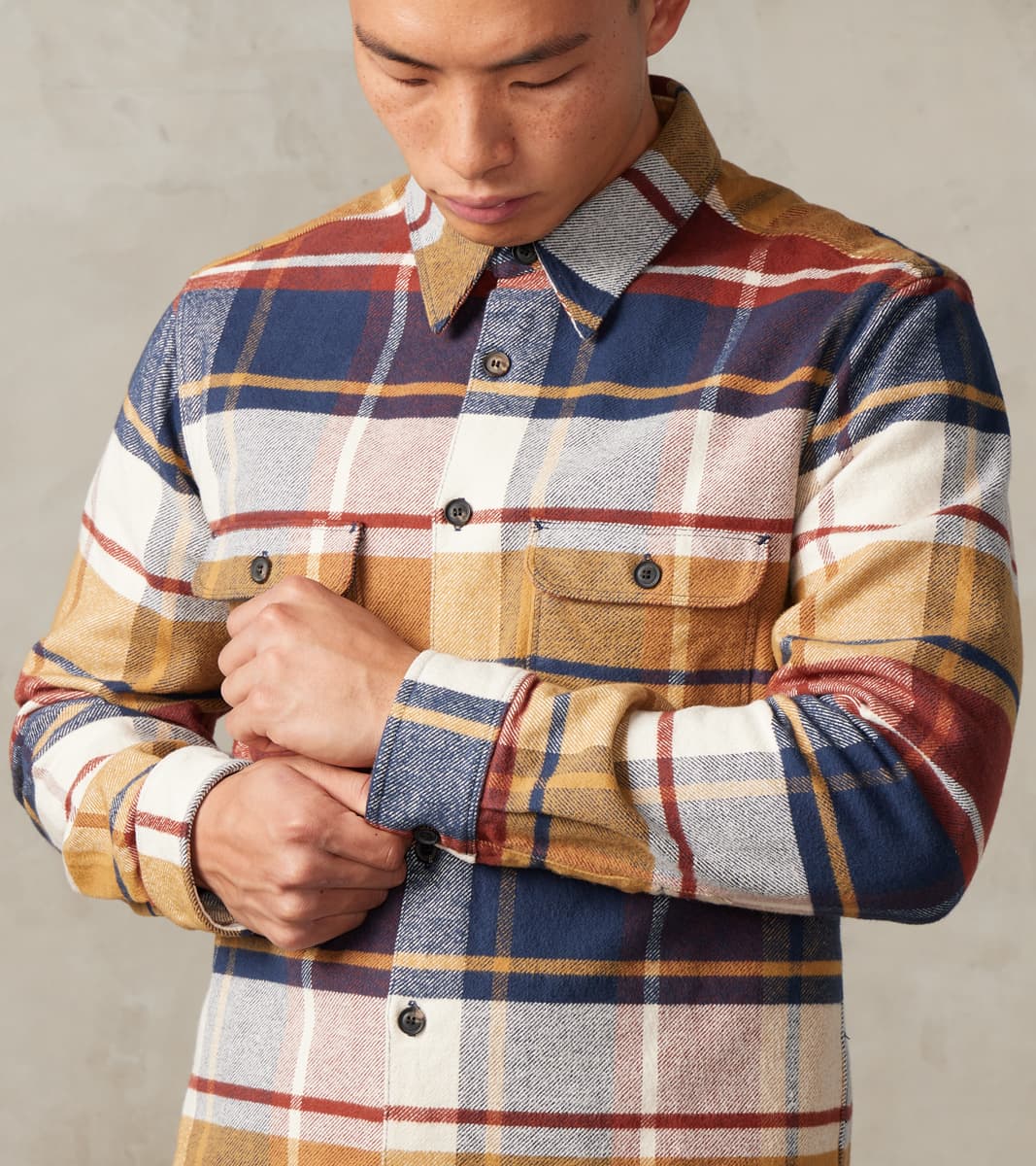 Benson - Japanese Heavyweight Flannel - Gold Plaid